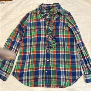 Plaid Kids Shirt - Blue, Green, Red